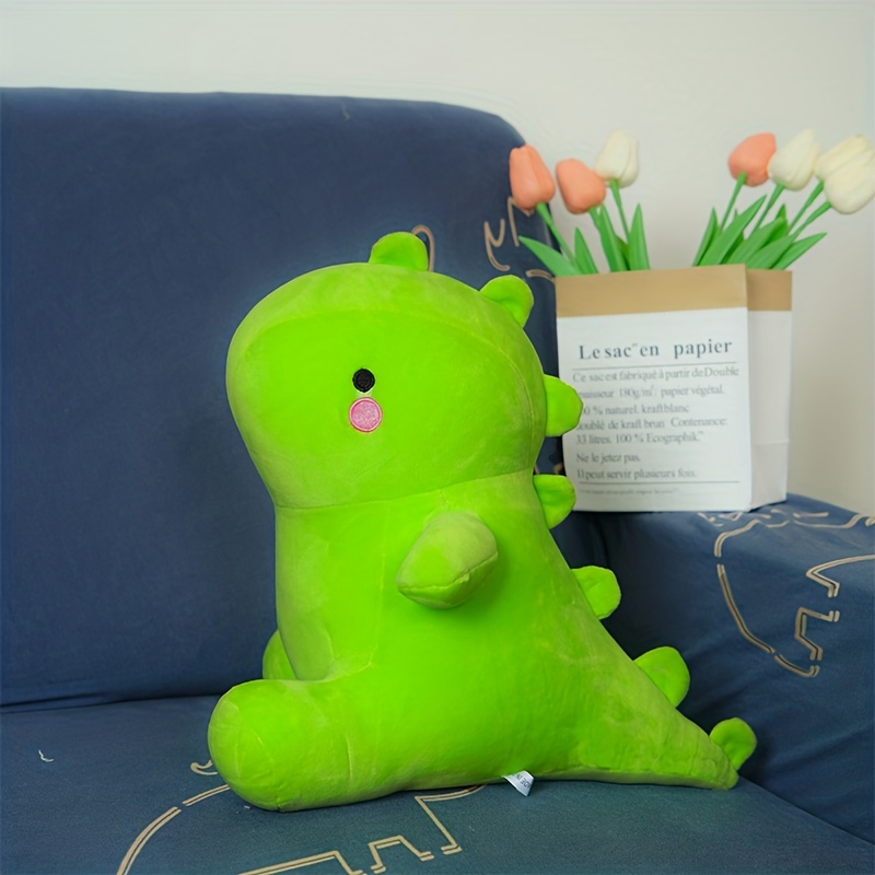 Kawaii Pink Green Fluffy Dinosaur Plushies