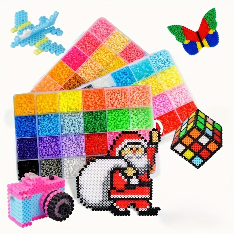 Mini perler hama beads para niños, juguete de manualidades, mezcla