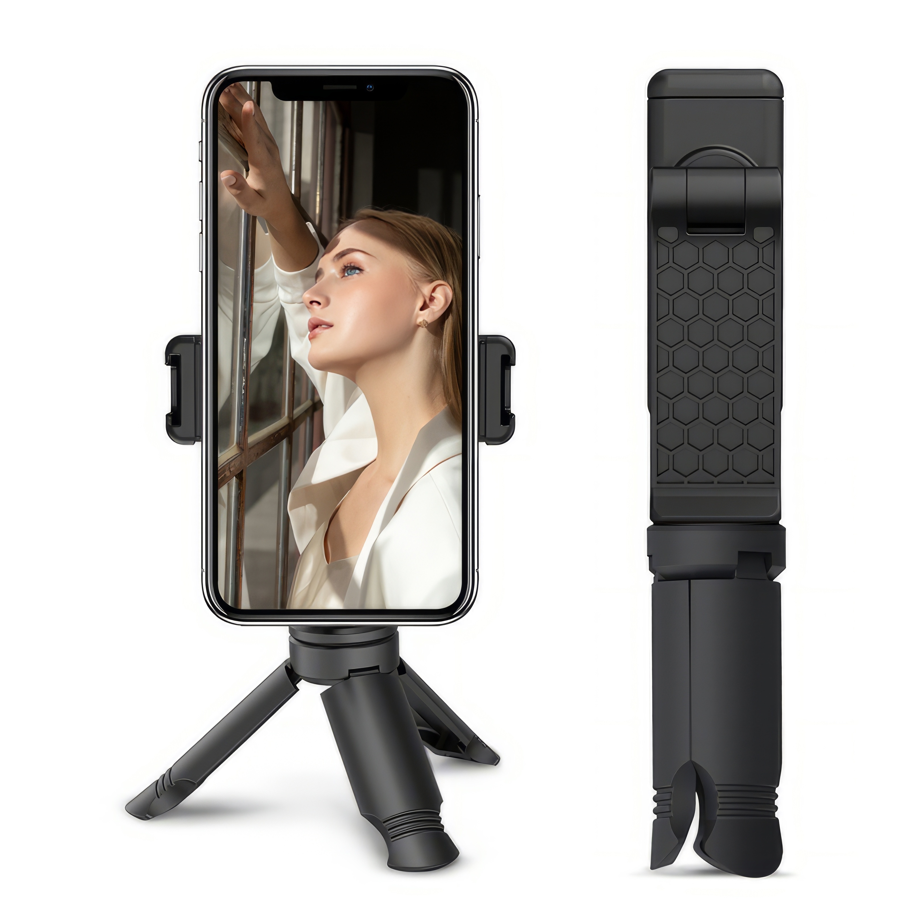 Estabilizador de Gimbal SLOWMOOSE Portátil de 3 Ejes para Smartphone iPhone  com Tiro Vertical y Lateral de Angel