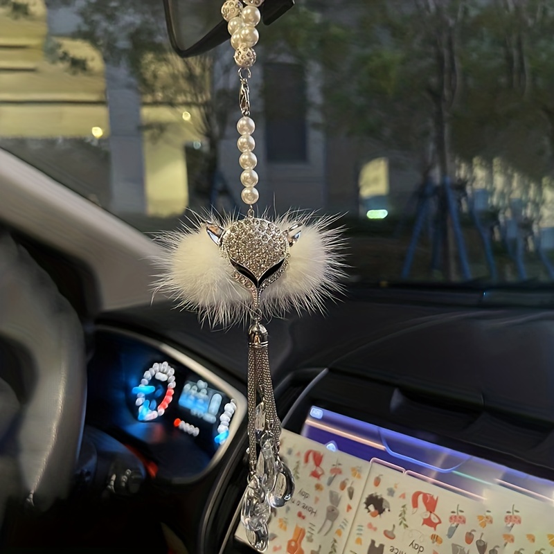 Crystal Pendant Car Rearview Mirror Ornaments Glass Crafts Home