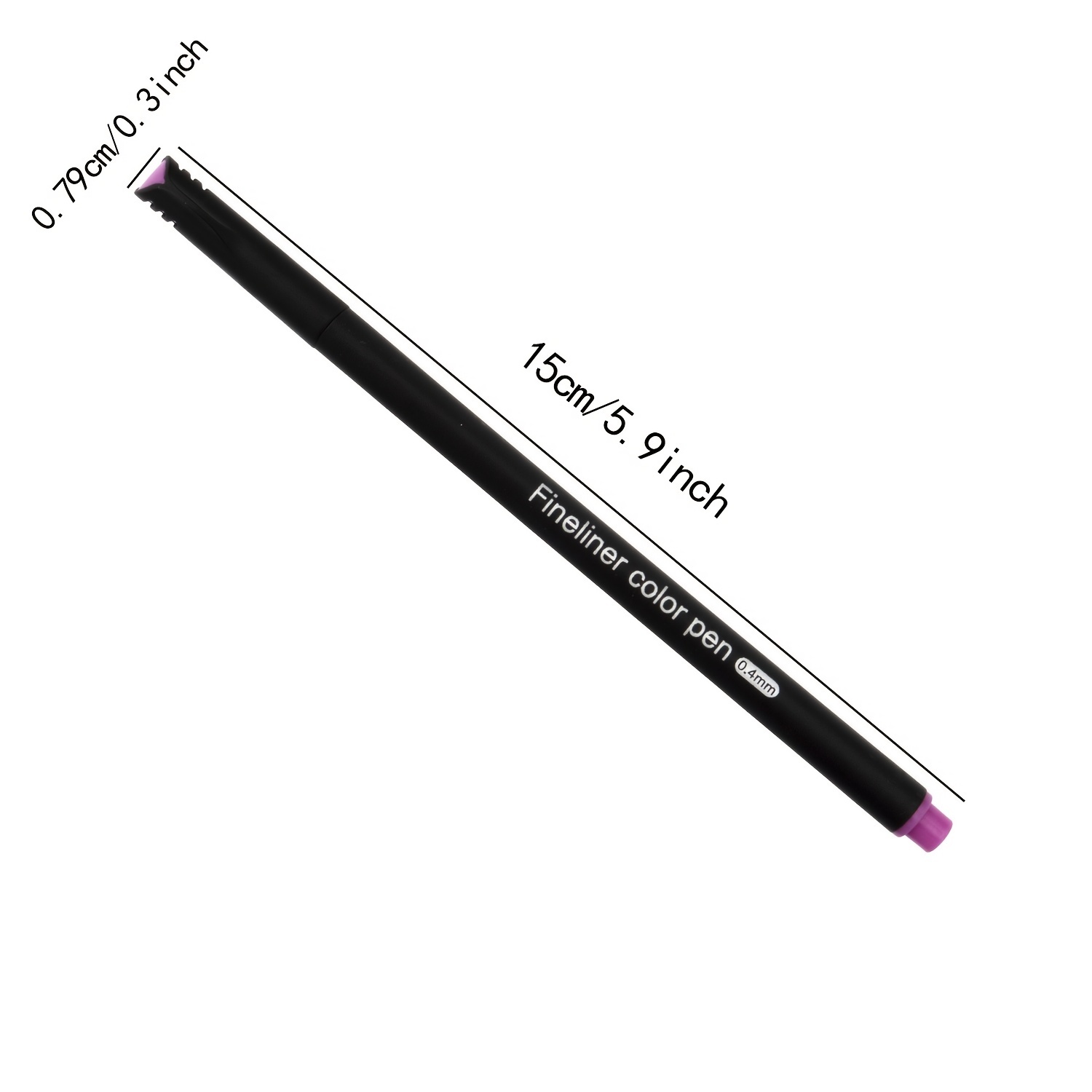 24 Fineliner Colouring Pens Set Fine Point Pens 0.4mm Assorted Colours,  Fineliners Coloured Pens drawing pens