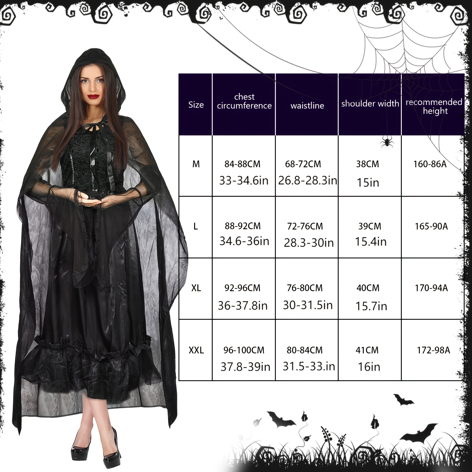 Costume Di Halloween Per Donna, Costume Di Halloween Spettrale Per Donna,  Costume Di Halloween Da Vampiro Per Halloween, Carnevale, Festa