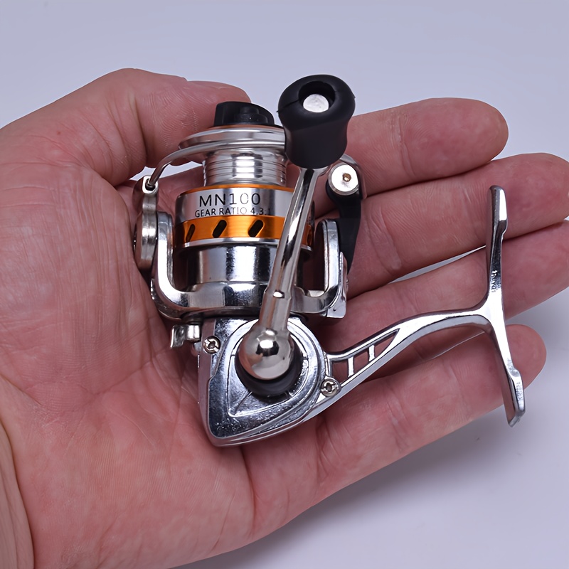 4.3:1 Gear Ratio Metal Fishing Reel Mini Compact Portable - Temu