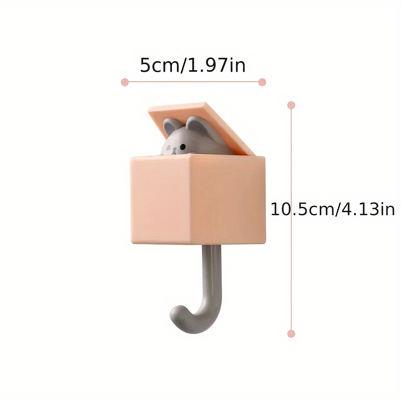 Creative Cat Cute Traceless Hook Kitchen Bathroom Wall Hanging