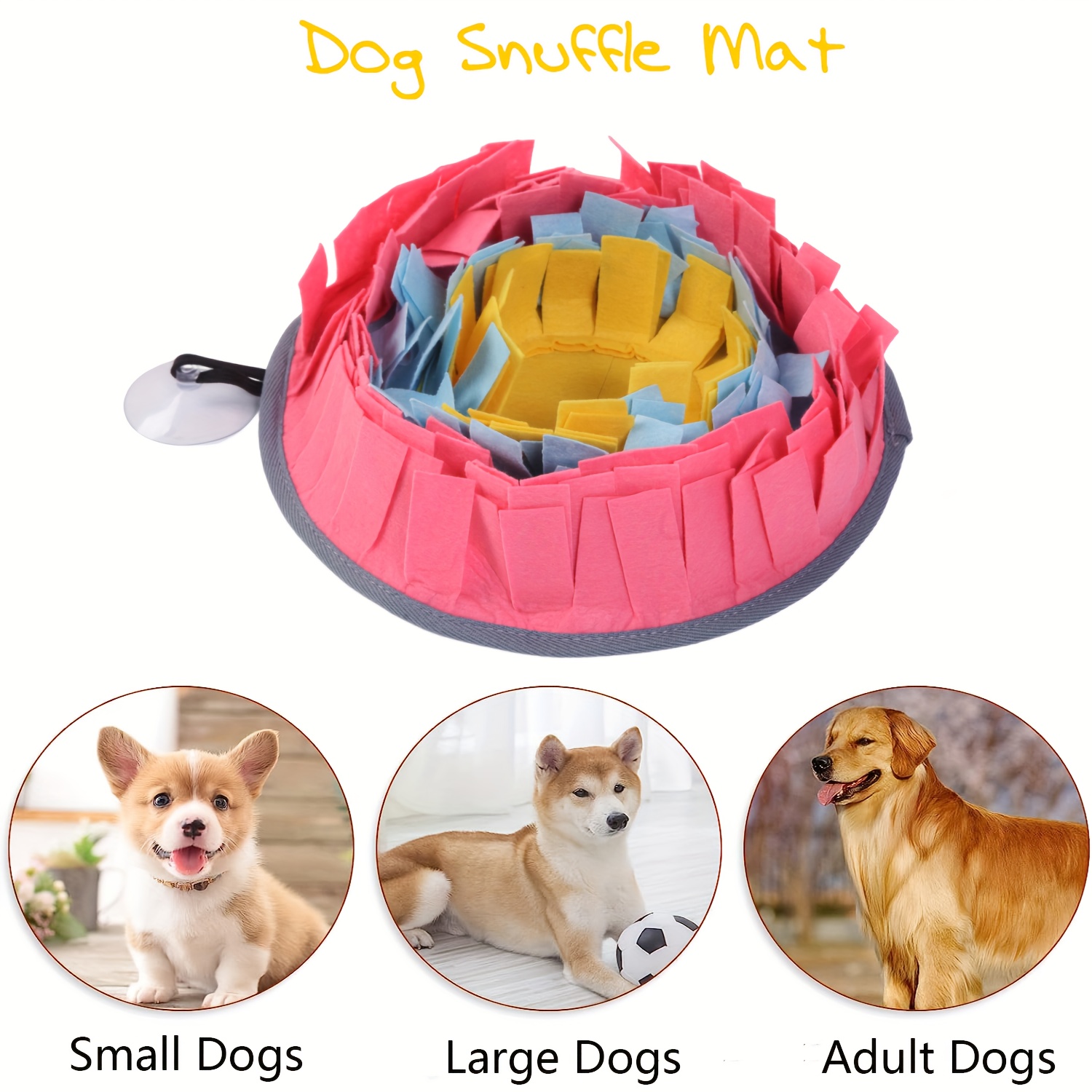 Snuffle Puzzle Mat for Dog Treats or Food Encourages Natural