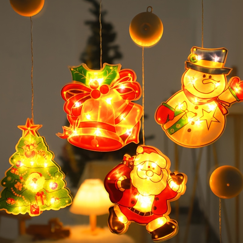 Christmas Window Decoration Lights Lighted Christmas Window - Temu