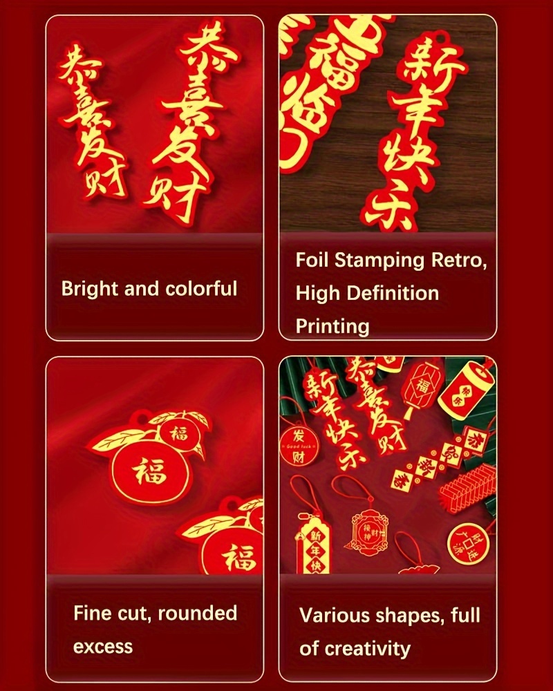 Pendentif nœud chinois suspendu, décorations du nouvel an lunaire pour la  maison, ornements festifs du Festival de printemps, pompon rouge, cadeau de  bénédiction, 2022 - AliExpress