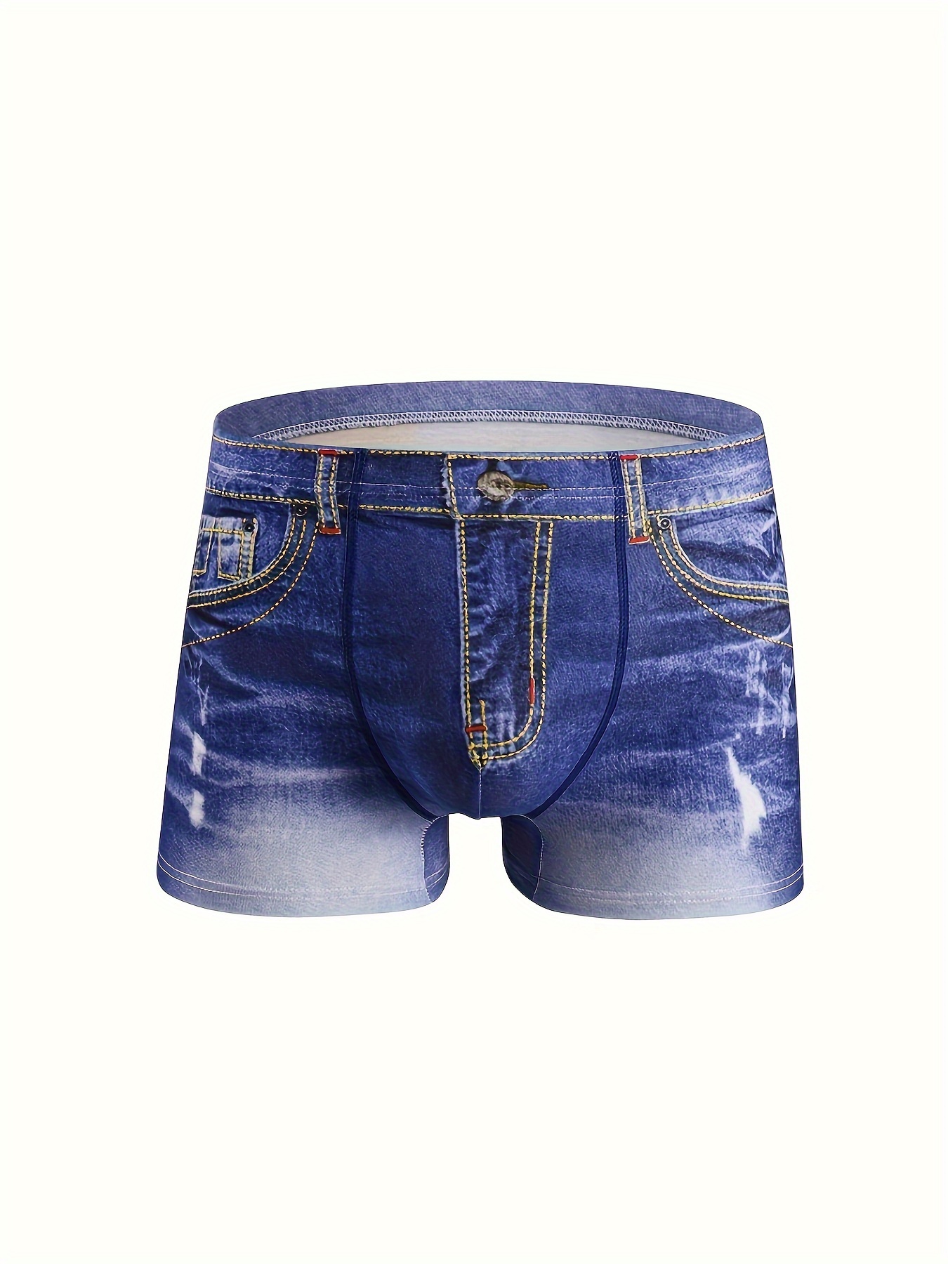 Breathable Cotton Mens Shorts With Bag Sexy And Comfortable