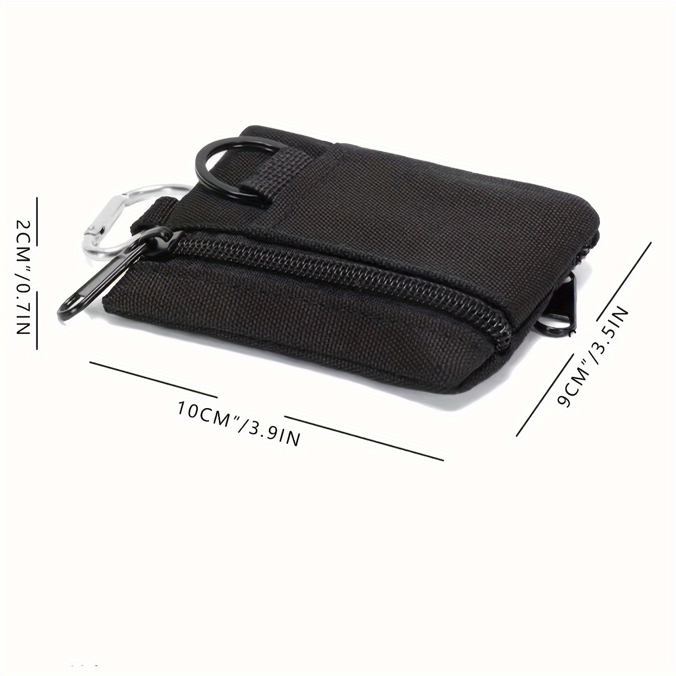 Dad Fishing Zipper Mini Wallet Key Fob