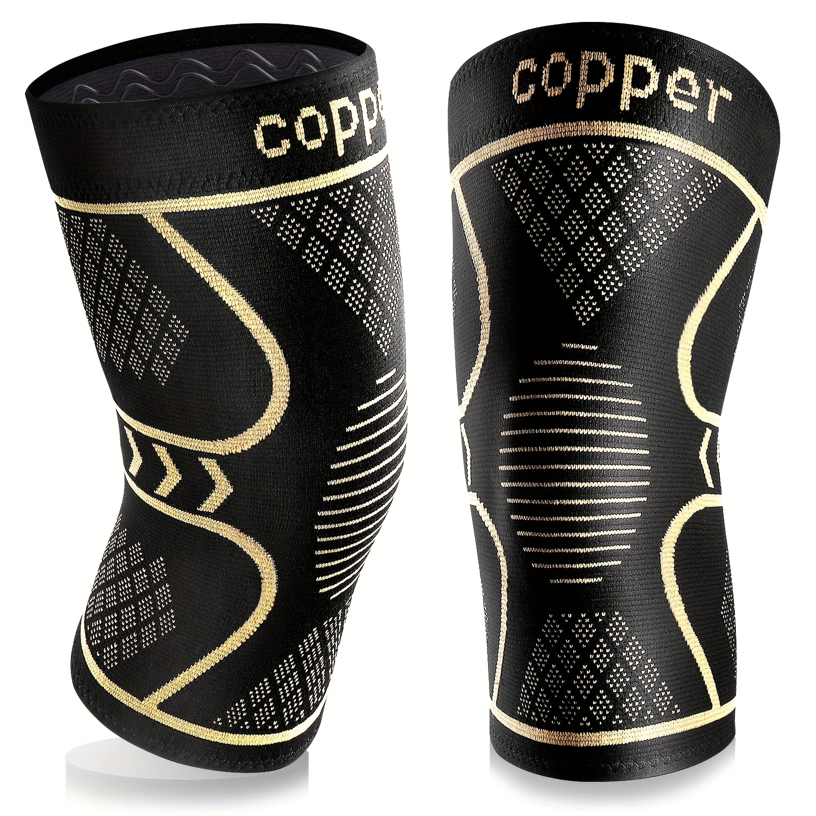Copper Knee Brace Women Men Copper Knee Braces Knee Support - Temu Canada