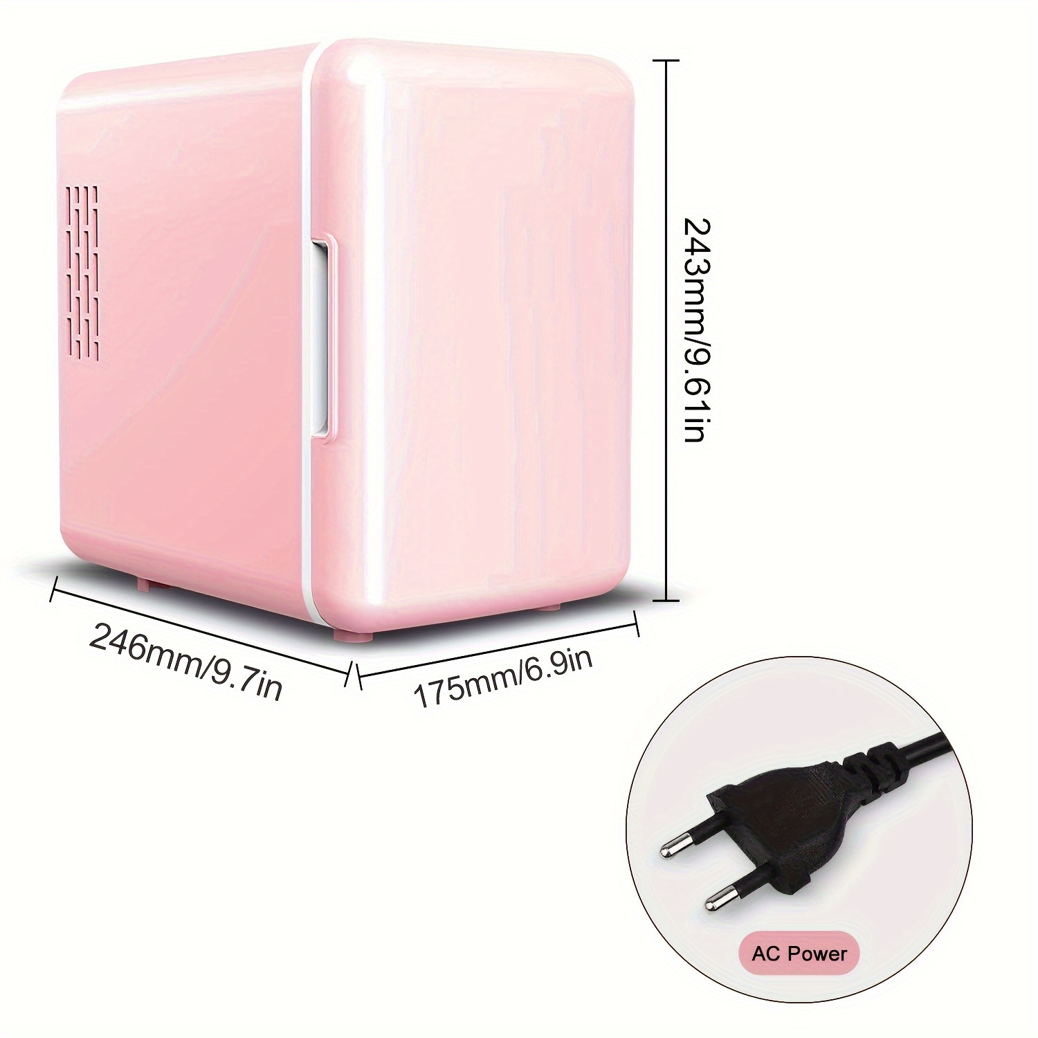 Tiastar Mini Frigo Portable, 4 Litres /6 Boîtes Boissons & Soin de la peau  Mini