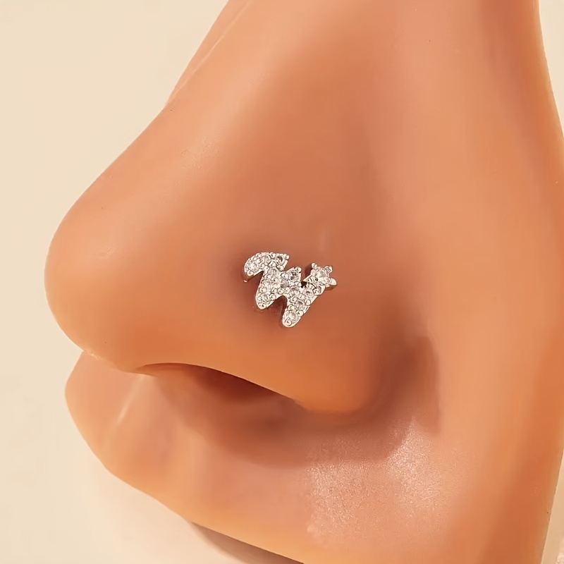 Letter nose online rings