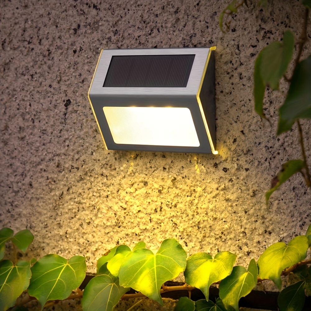 Solar Deck Light Solar Lamp Waterproof Led Stainless Steel Temu