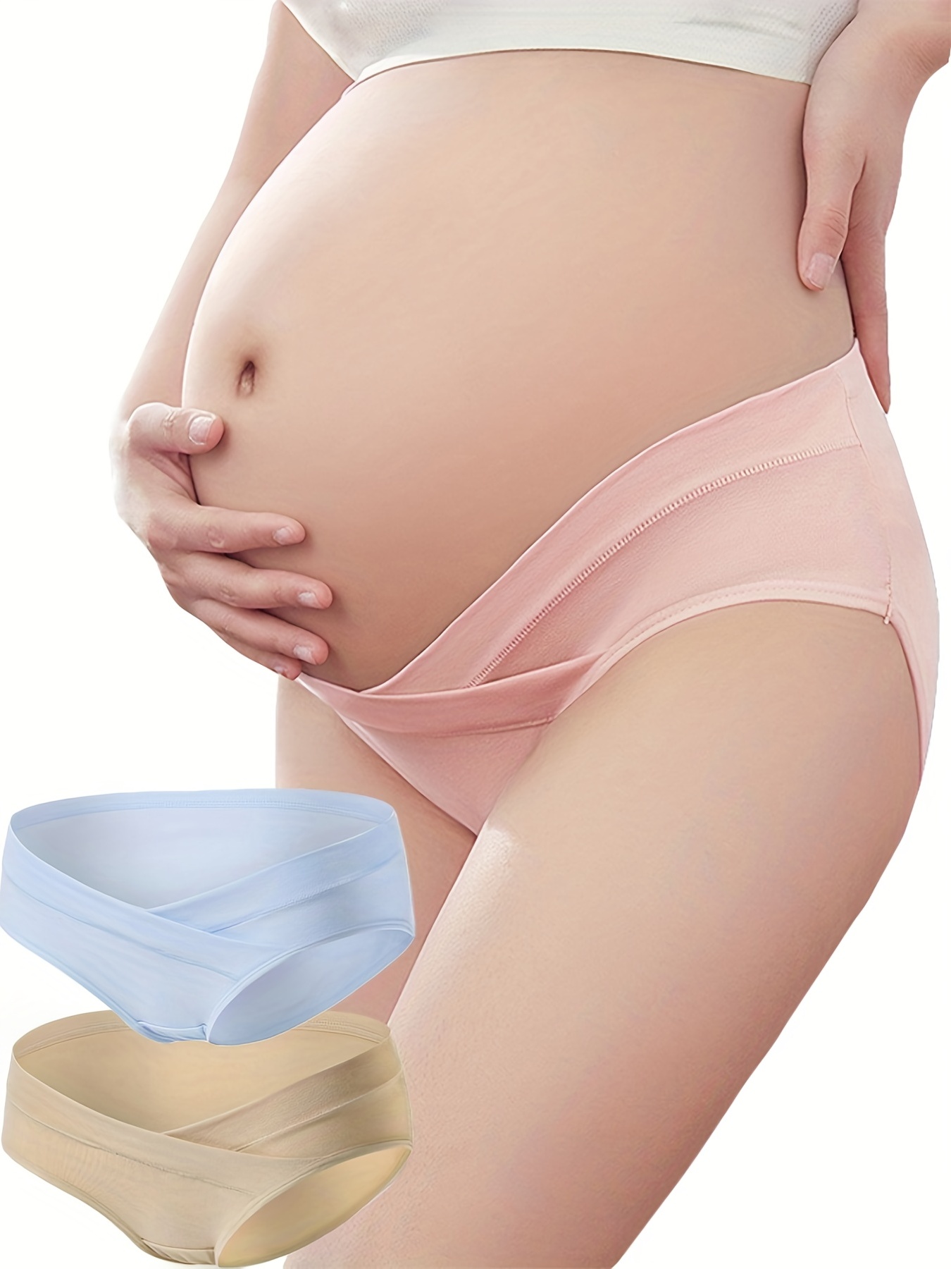 Women's Maternity Casual High waisted Panties Soft - Temu Australia
