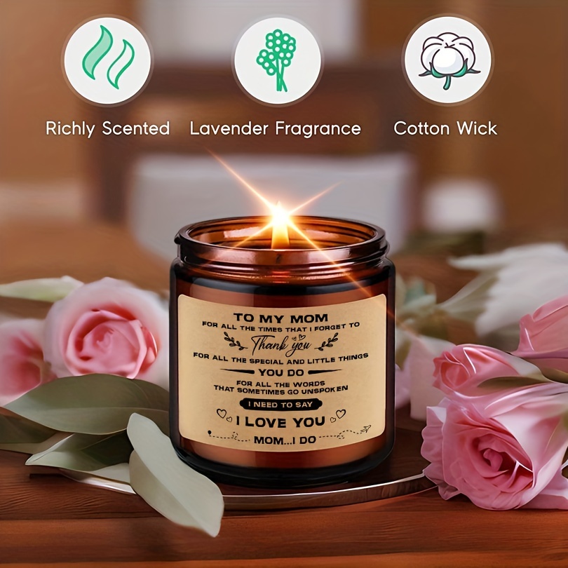 Mother's Day Gift Mama Floral Candle, 