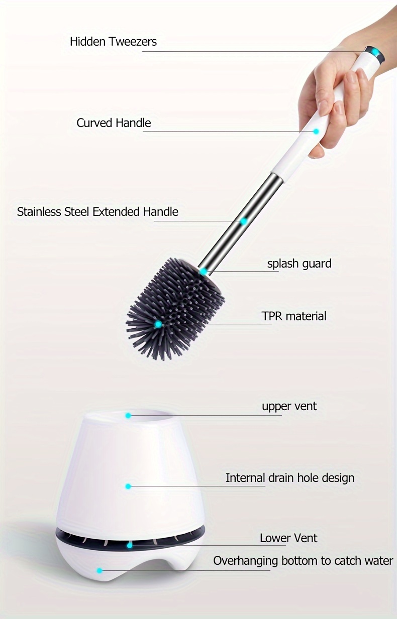 TIDTALEO Toilet Cleaning Brush Bathroom Brush Toilet Bowl Brushes Bathroom  Bowl Cleaner Bathroom Toilet Brush Bathroom Scrubber Toilet Brush with  Holder Clean Brushes Plunger Wooden Plastic - Yahoo Shopping