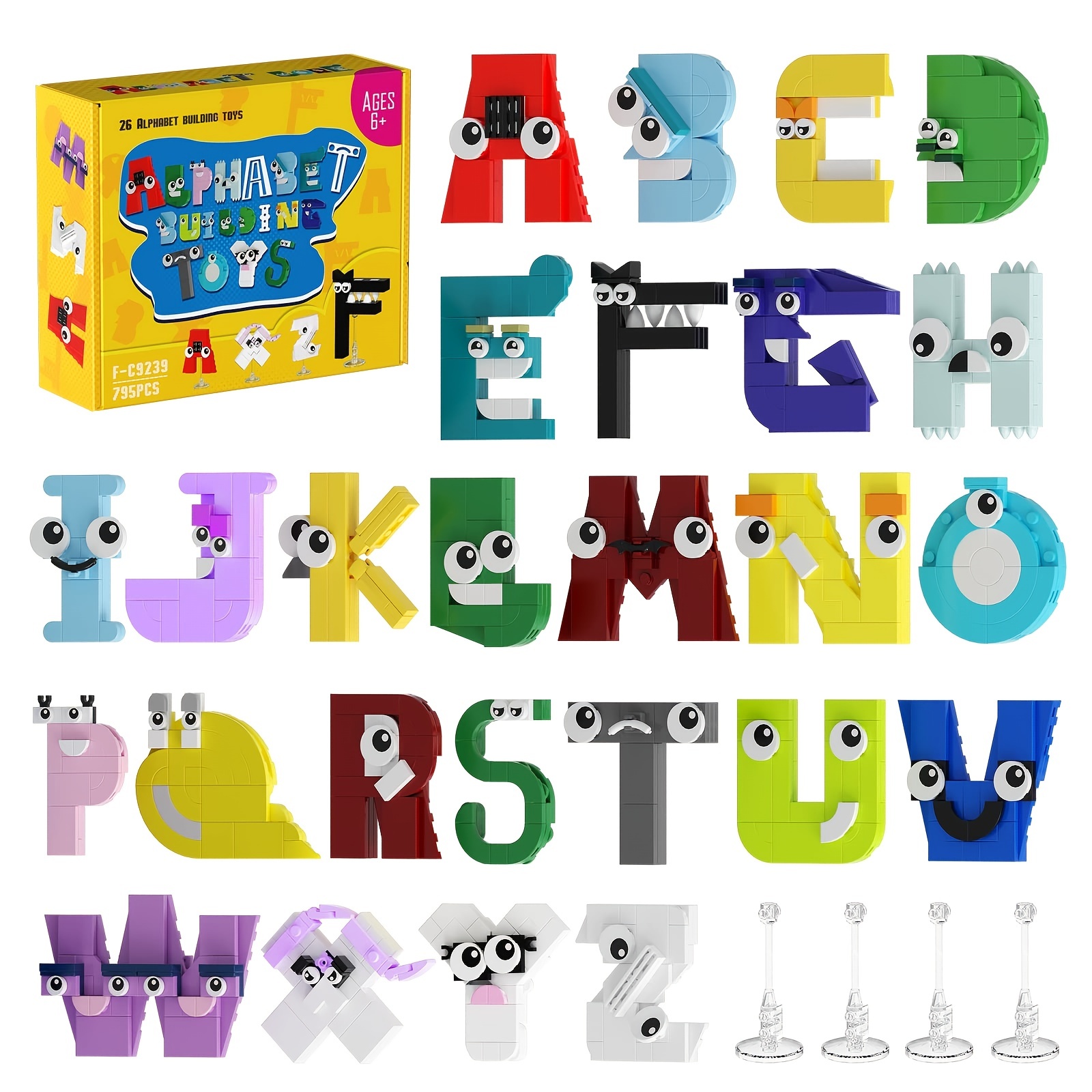 50pcs New Alphabet Lore Alphabet Legends Waterproof Decorative Graffiti  Stickers - Toys & Games - Temu New Zealand