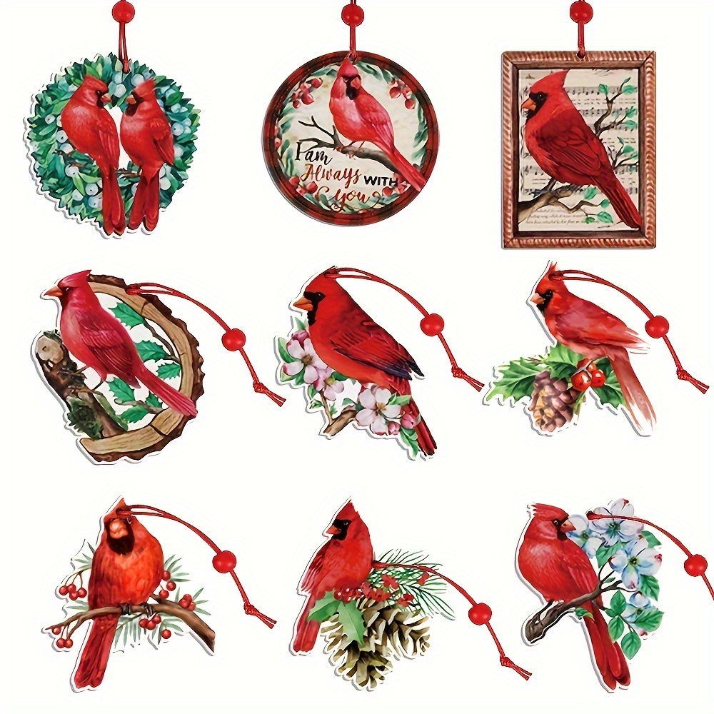 christmas tree with cardinals