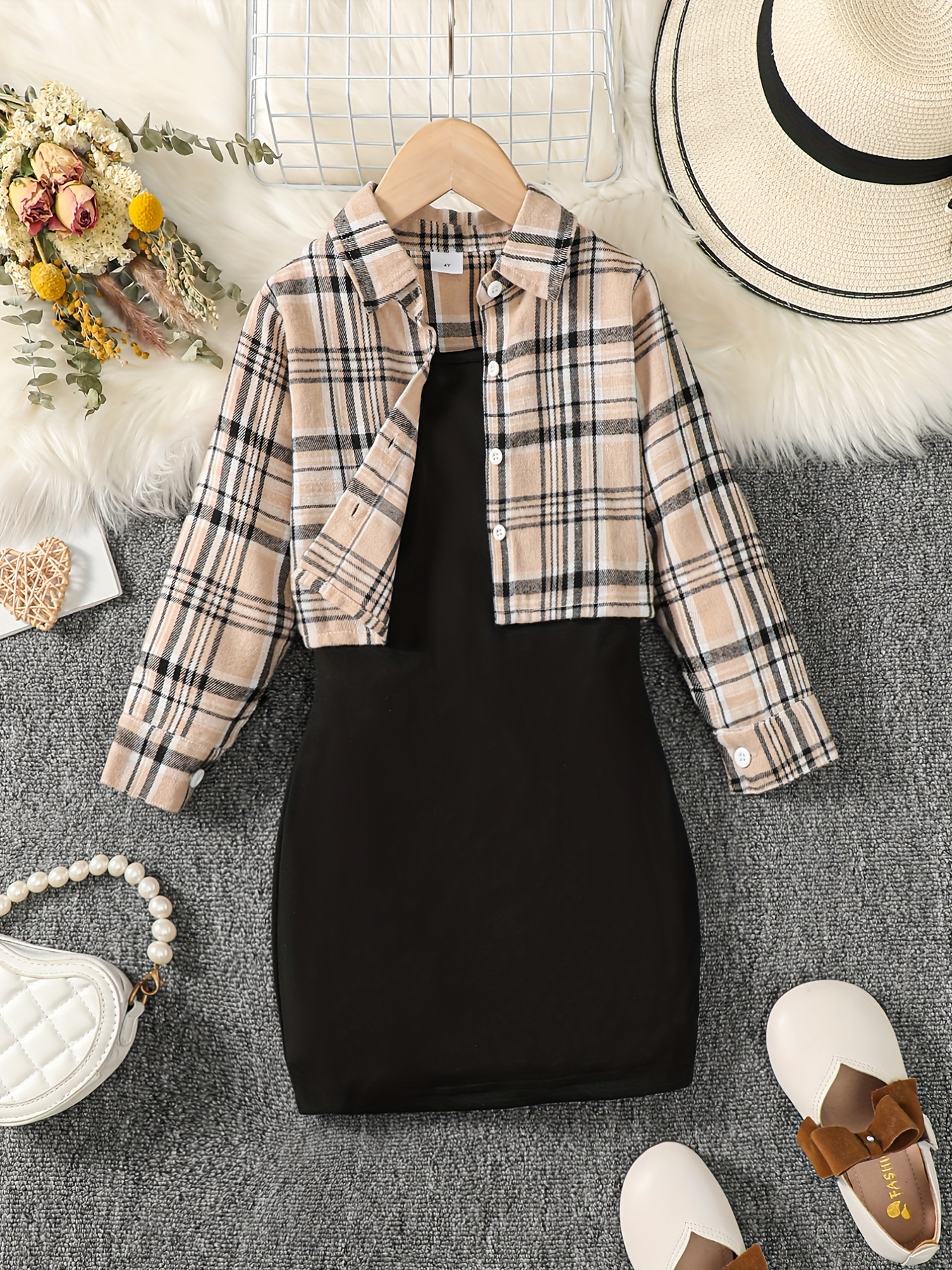 Plaid bodycon best sale cami dress