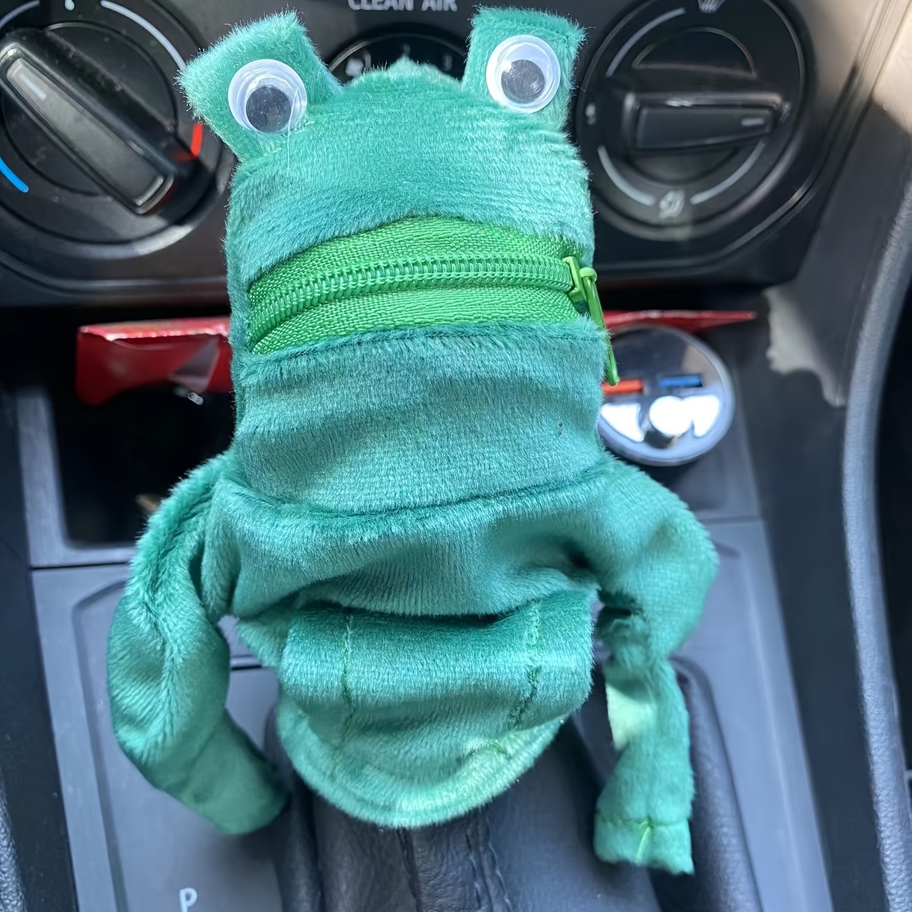 Green Frog Gear Car Shifter Hoodie Cover Blue Shark Car Gear