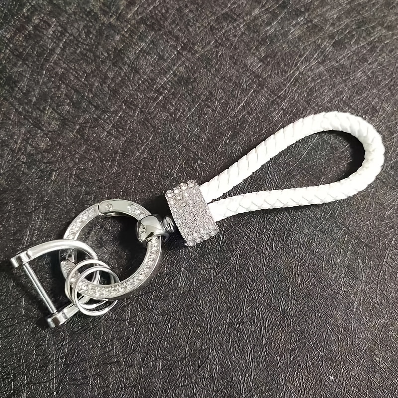 Louis Vuitton Silver Lock and Key Bag Charm Brown Silvery Leather