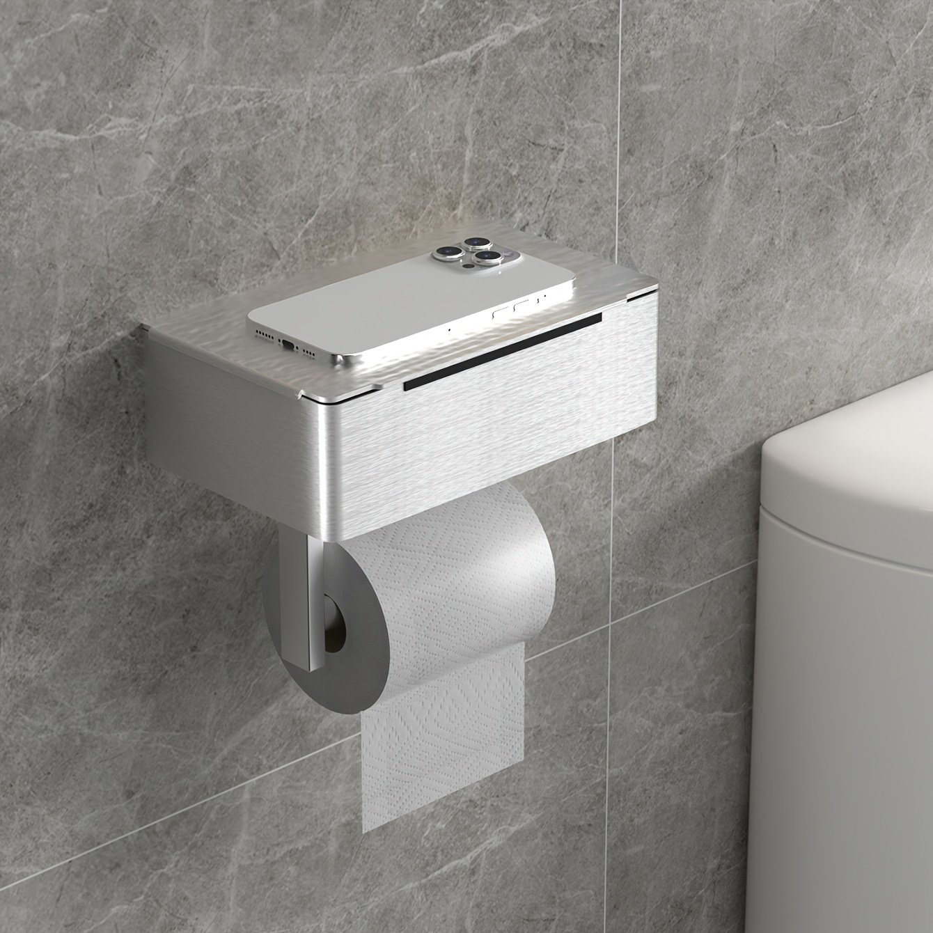 3d Please seat yourself toilet box - Rustic Toilet Paper Holder