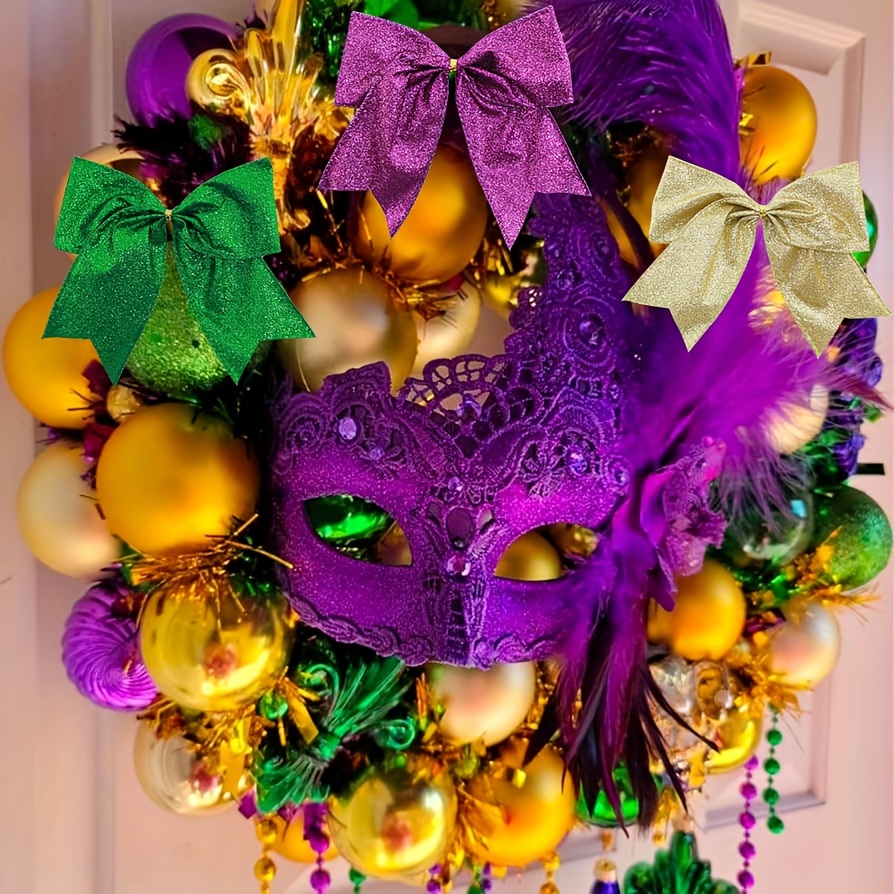 Mardi Gras Tree  Mardi gras decorations, Mardi gras wreath, Mardi
