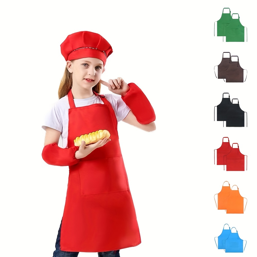 Haan Crafts Pre-Cut Chef Shop Apron Beginner Sewing Kit Red 3104