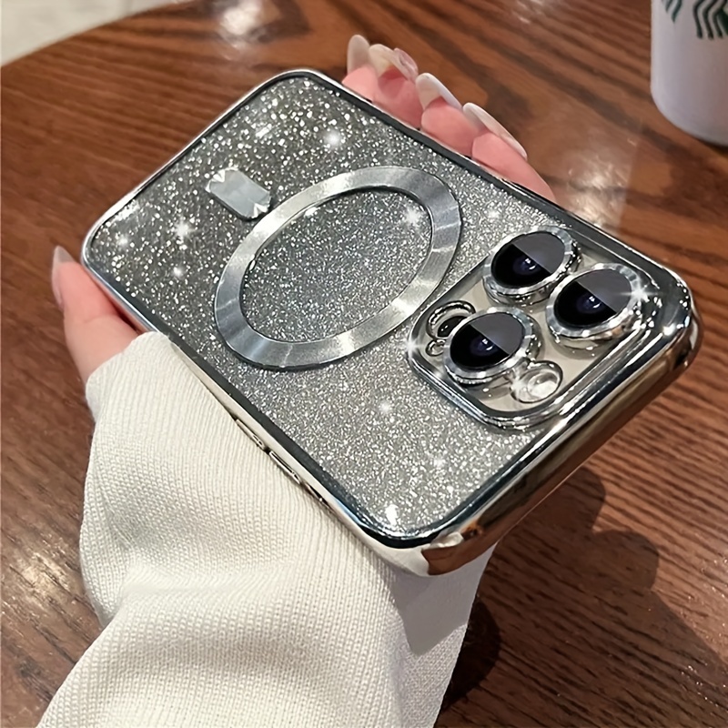 electroplated gradient glitter magnetic strap lens film mobile phone case for iphone14 14plus 14pro 14pro max iphone13 13mini 13pro 13pro max iphone12 12mini 12pro 12pro max iphone11 11pro 11pro max details 8