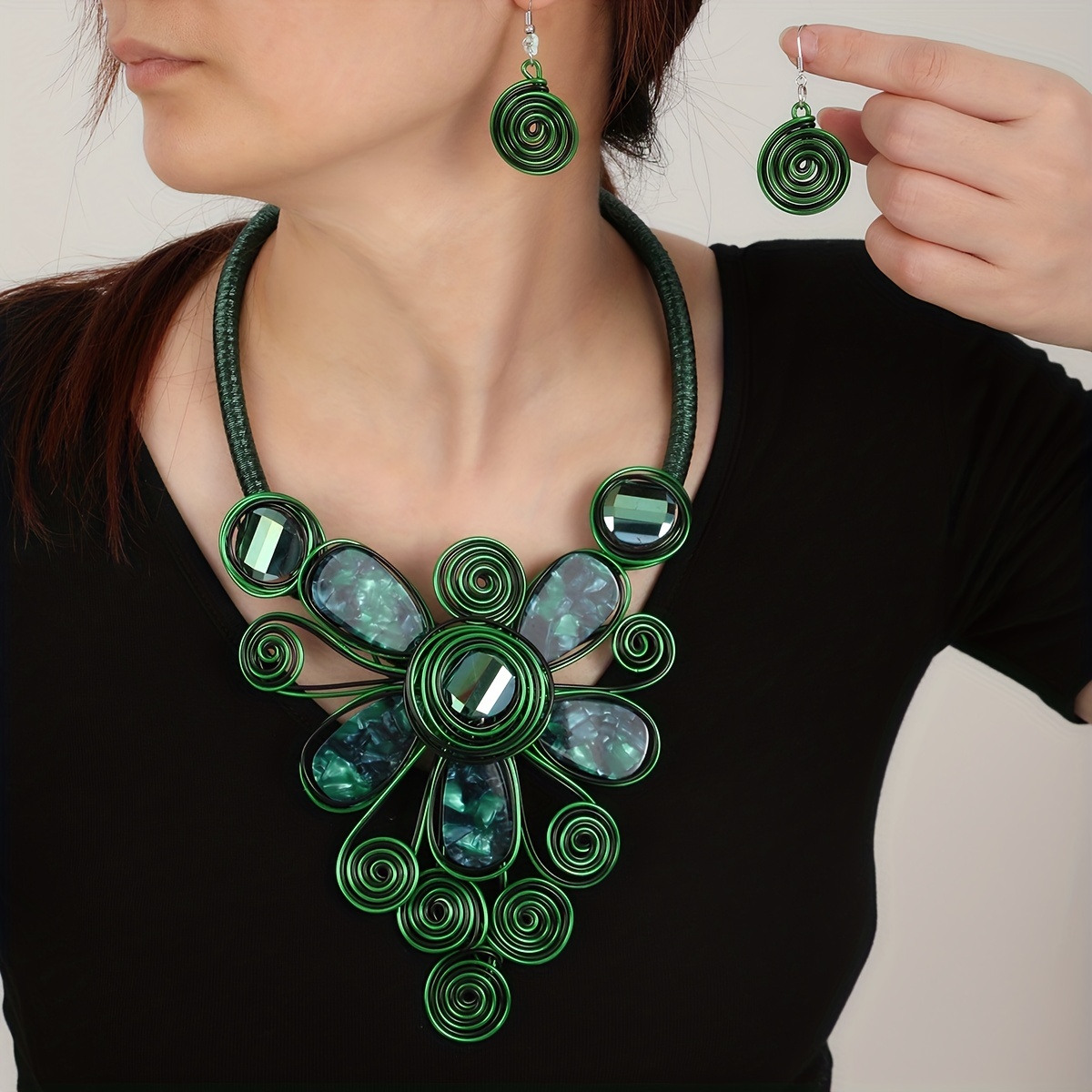 Boho Style Jewelry Set - African Bride's Wedding Jewelry