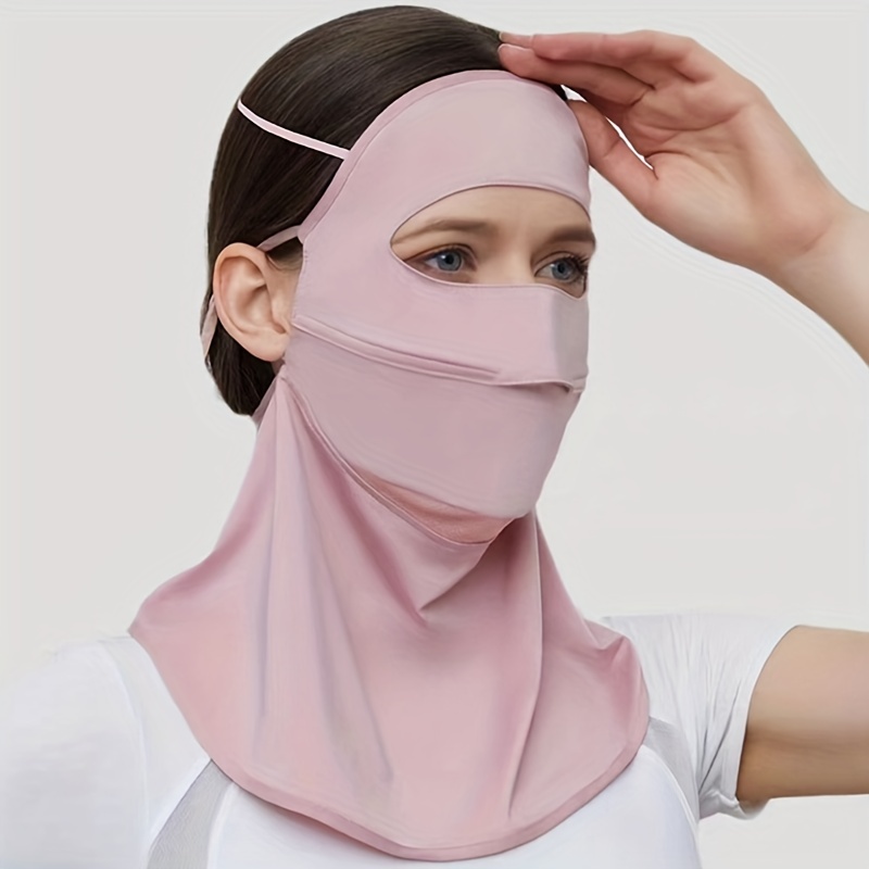 Full Cover Ice Mask Casual Ear Hook Sunproof Mask - Temu