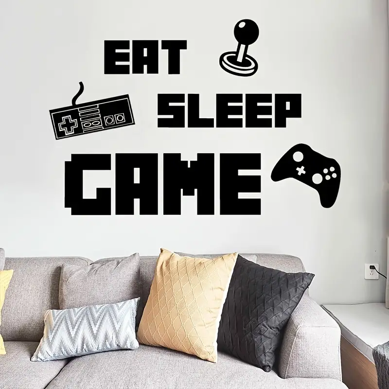 1 pc Gamer Room Decor Gaming Stickers Muraux Autocollant - Temu France