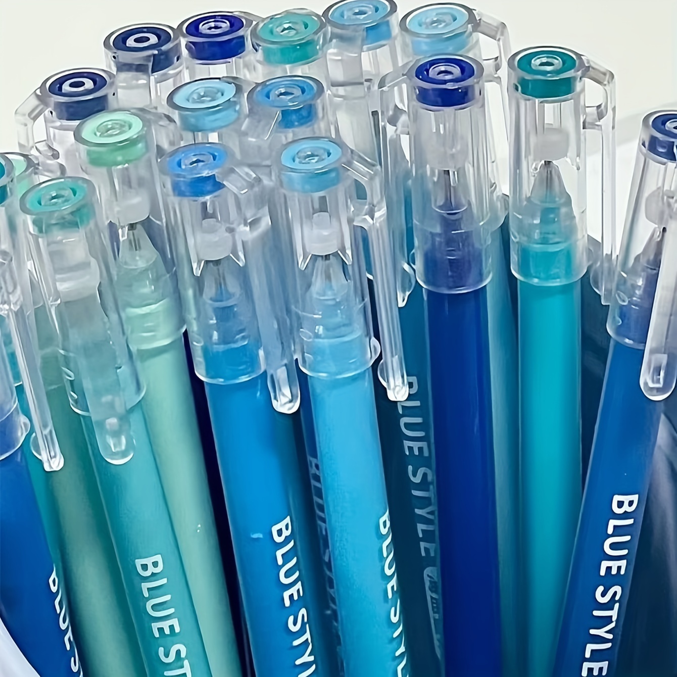 

9pcs/box Sea Salt Blue Languo New Color Painting Pen, Diary Pen, Large Capacity Coloring Gel Pen, Color Pen