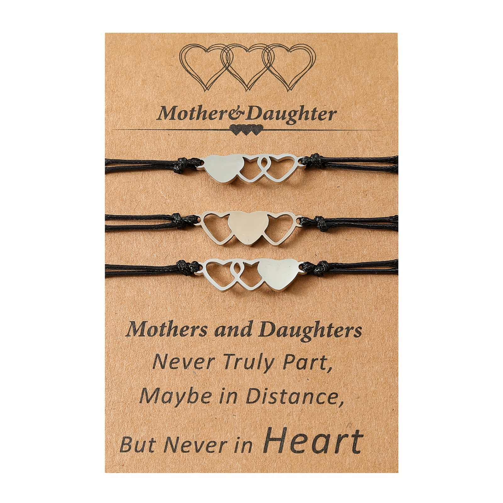 Mother Daughter Bracelets Set for 3 Mothers Day Gifts for Mom Daughter  Jewelry