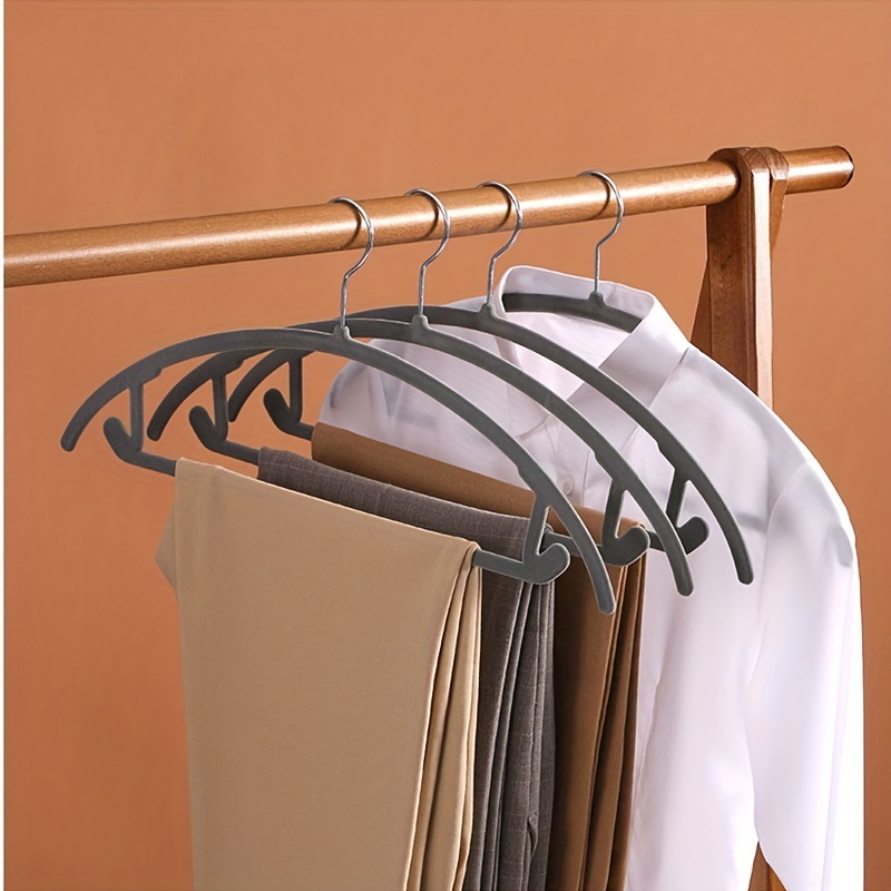 Non-Slip Velvet Clothing Hangers, 100 Pack, Black Coat Hanger - AliExpress
