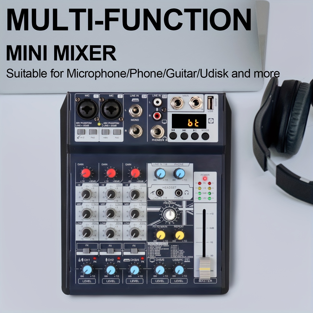Mélangeur Audio Portable Depusheng HT7 Console De Mixage - Temu France