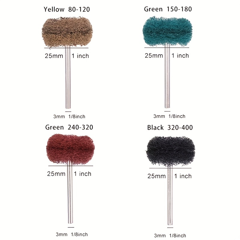 Fibre Scouring Pad Grinding Head Nylon Grinding Head Handle Temu