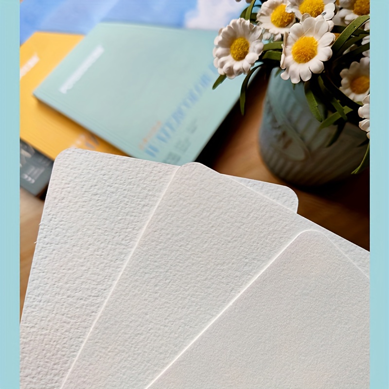 100% Cotton Watercolor Paper Textured Surface Watercolor Pad - Temu
