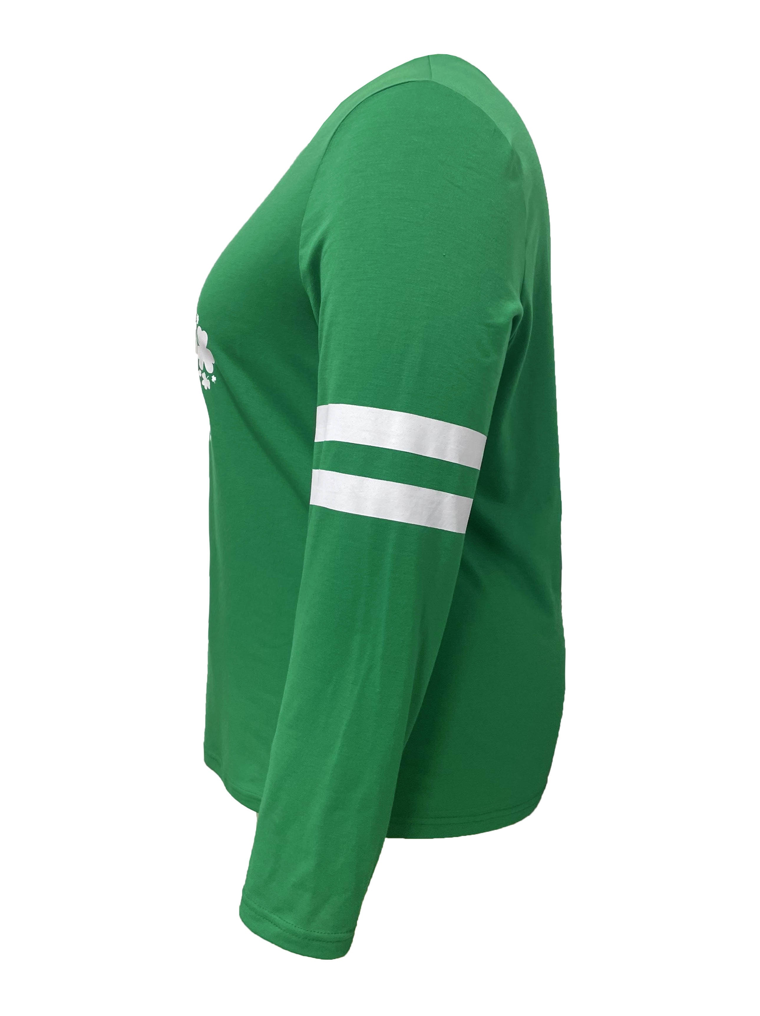  Womens Plus Size Tops 2X Summer Raglan Shirts St Patricks  Day Tees SP010 20W