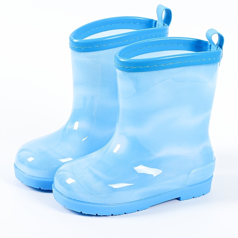  Zapatos impermeables para niños y niñas de 1 a 6 años, zapatos  de lluvia de tiburón nublado, botas de barro duraderas para niños y niñas,  Azul : Ropa, Zapatos y Joyería