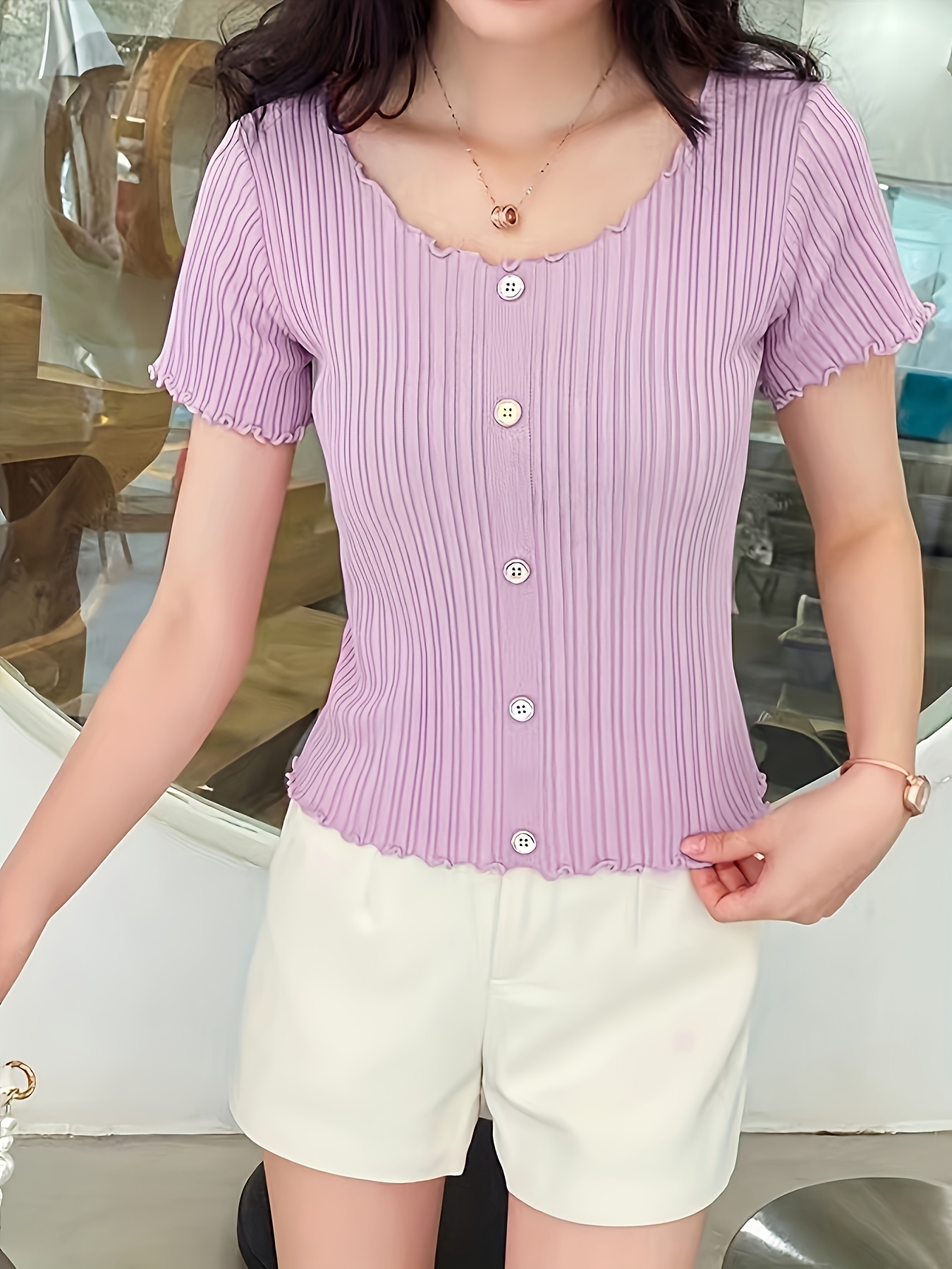 Korean Tops Women Trendy Casual Blouse New Design 2023 Summer Short Sleeve  Shirt