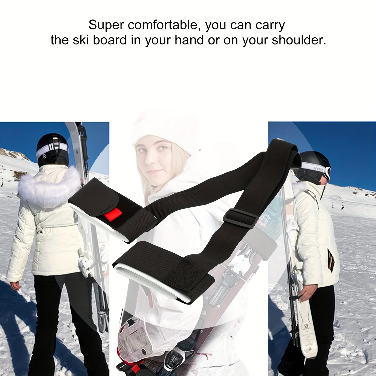 Adjustable Shoulder Ski Carrier Strap