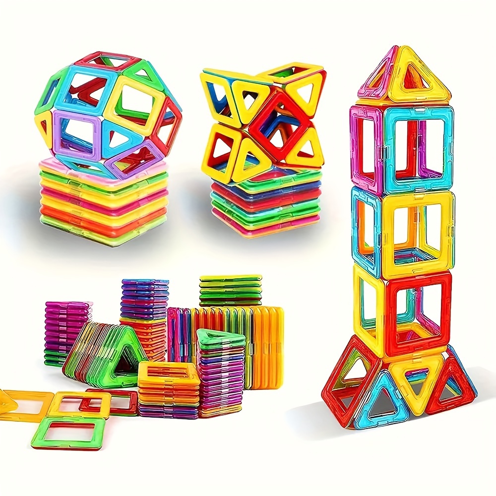 Juego de 80 piezas de bolas y varillas magnéticas, bloques de construcción  con imanes educativos, bloques de construcción para niños, rompecabezas