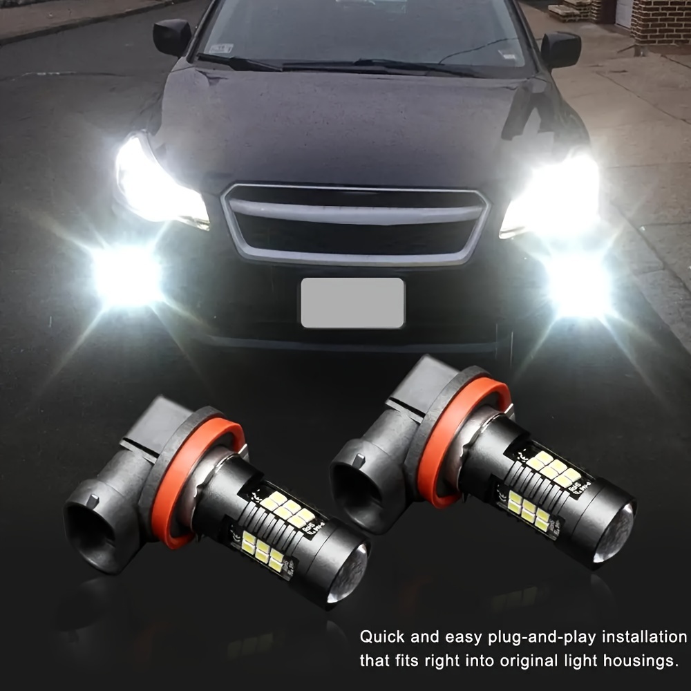 H8 H11 H16 Led Car Fog Lights 3030 Chips 12led Headlight - Temu