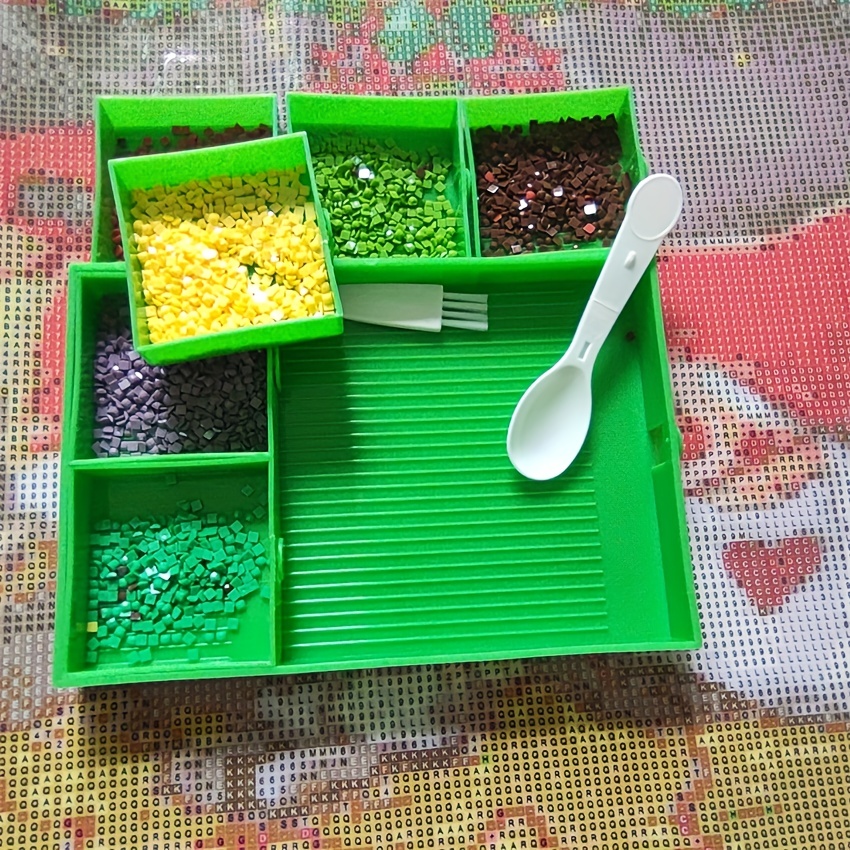 GREEN Rhinestone TRAY (Small)