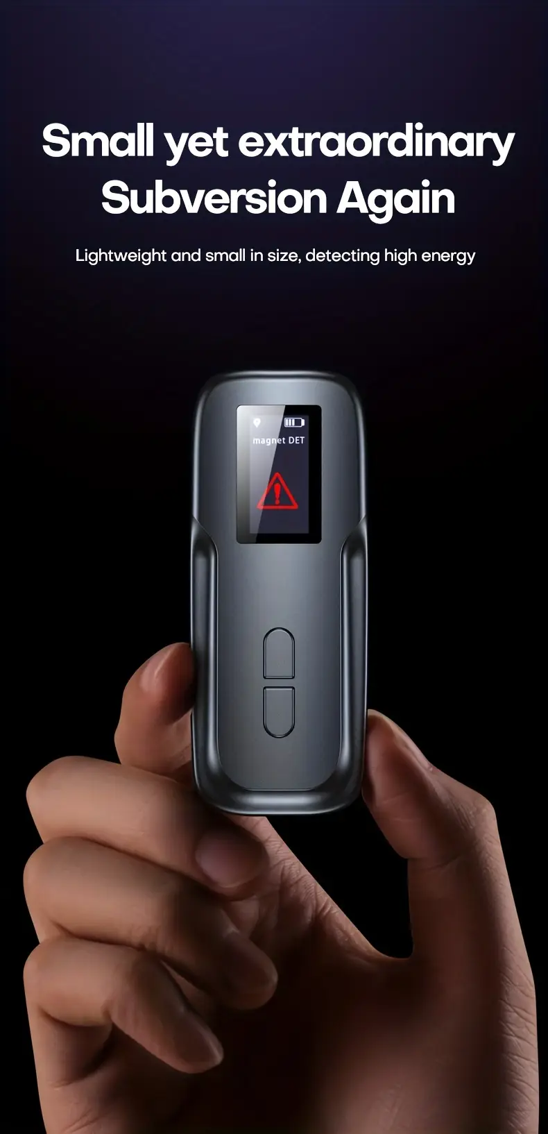 2024 upgraded camera detectors with oled screen bug detector listening device detector rf signal detector privacy protector 6 levels sensitivity 4professional modes infrared sensing function without function of wireless signal emission details 3