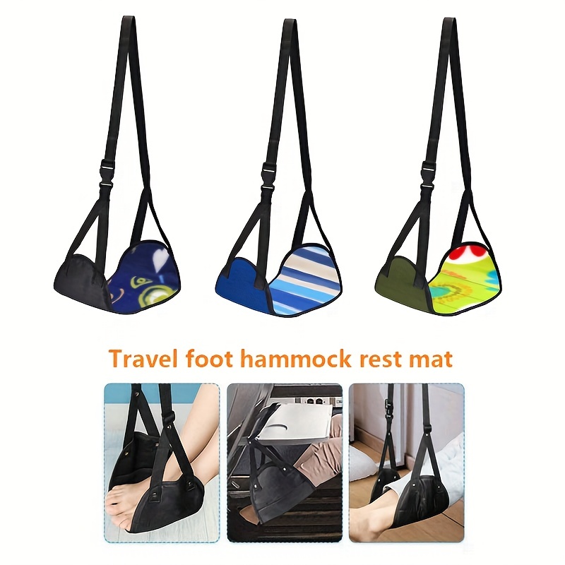 iMissiu Foot Hammock Under Desk Footrest | Adjustable Office Foot Rest  Under Desk Hammock | Portable Desk Feet Hammock with Headphones Holder  (Black)