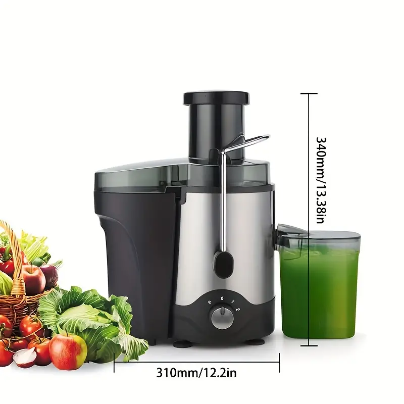 Juicer Ultra Power, Easy Clean Extractor Press Centrifugal Juicing Machine,  Wide Feed Chute For Whole Fruit Vegetable, Anti-drip, Large, Silver - Temu