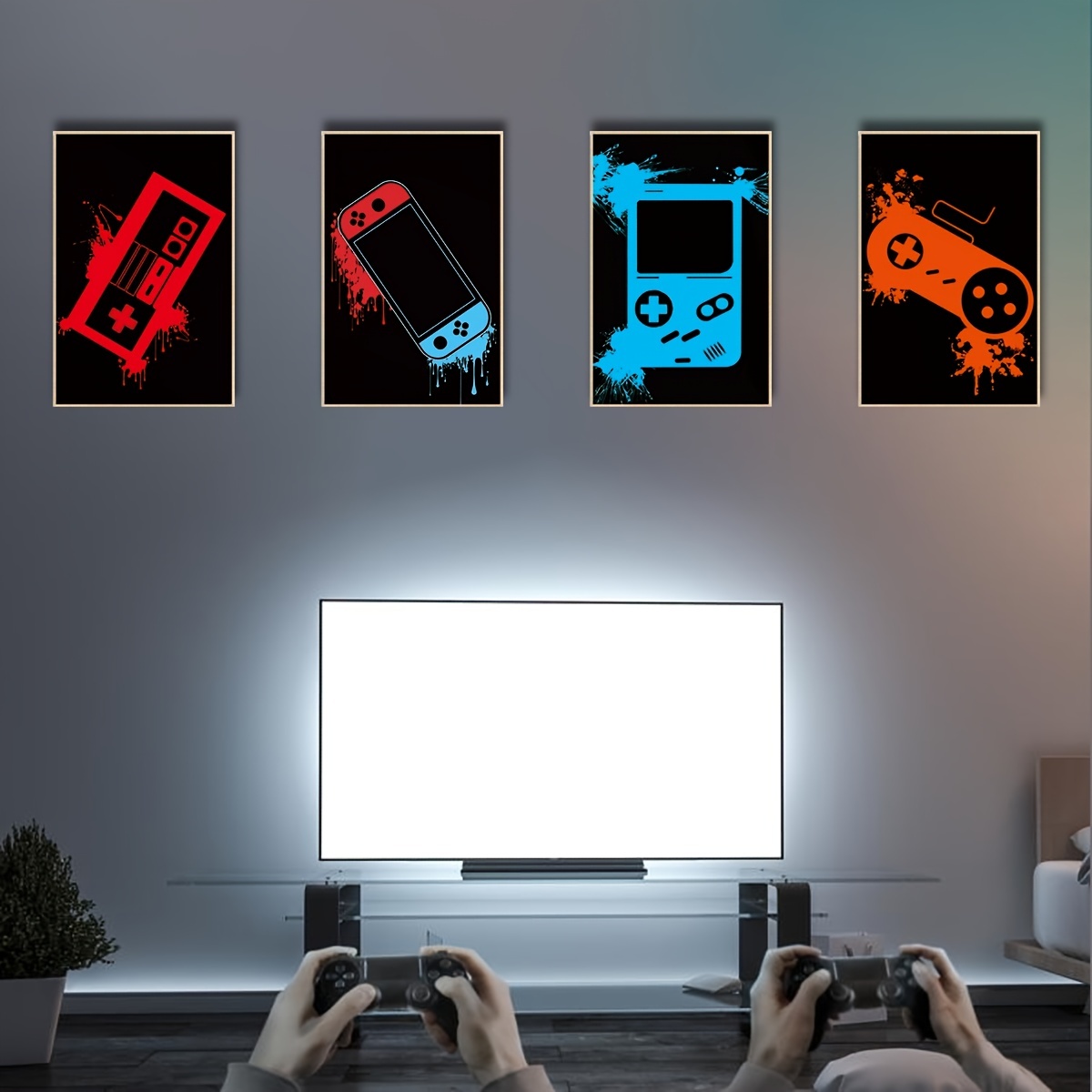Neon Gaming Posters for Boys Room Decor - Gaming Room Decor - Boys Bedroom  Decor - Gamer Decor - Inspirational Posters for Video Game Room - Game Room