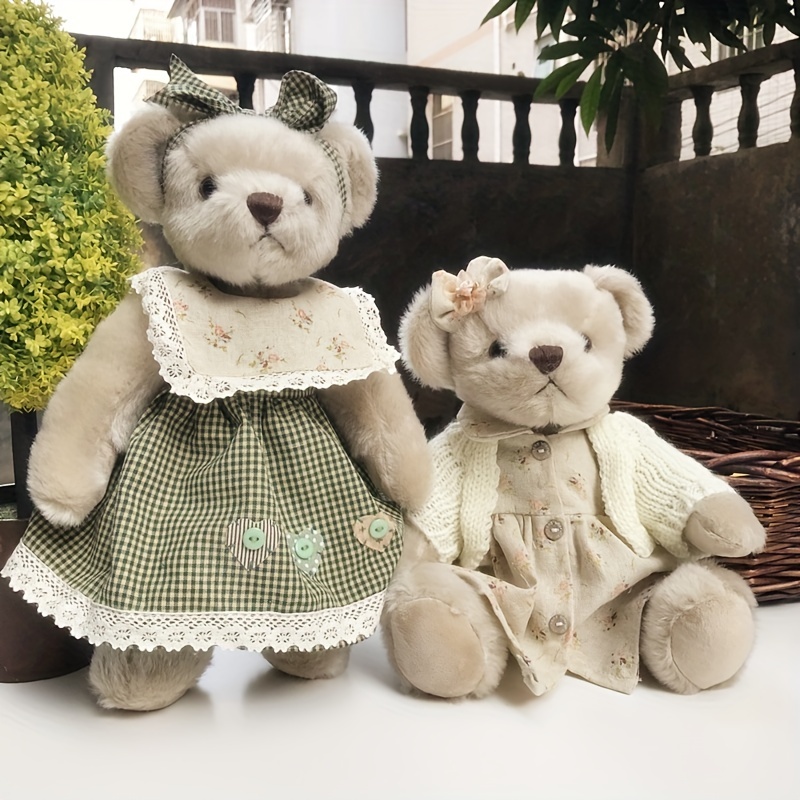 Universal - 13,8 pouces mignon arc peluche jouet jouet ours en peluche,  jolie décoration (blanc) - Doudous - Rue du Commerce